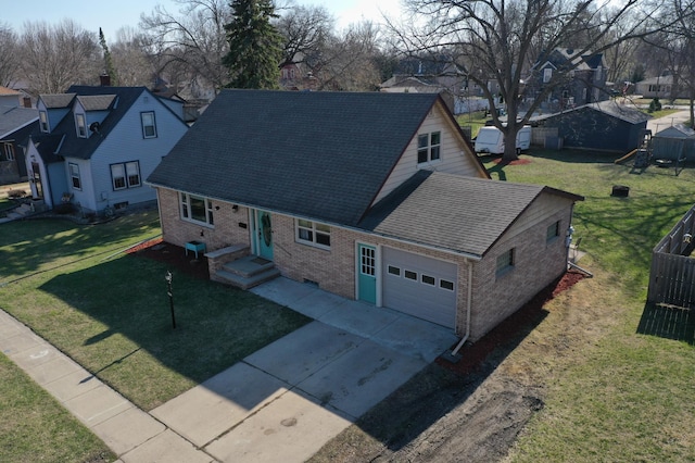 aerial view featuring a residential view