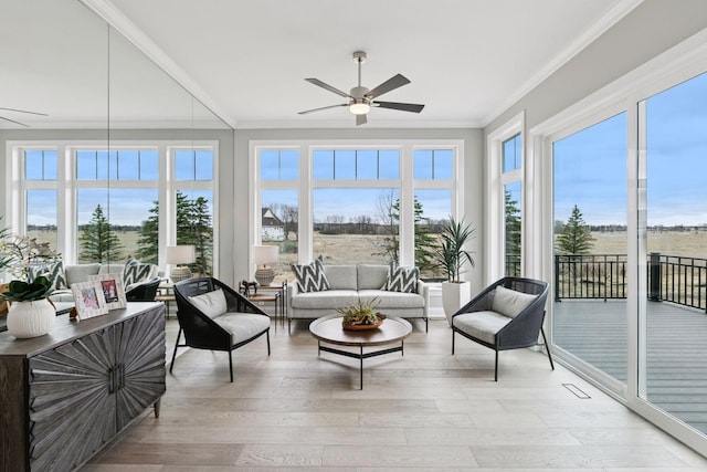 1571 Marsh Pointe Ct, Medina, MN 55340 - sunroom featuring ornamental molding and wood finished floors