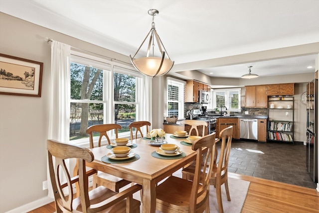 312 Walnut St, Taylors Falls, MN 55084 - dining area with baseboards