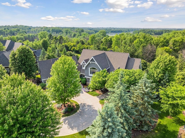 9726 Whistling Valley Rd, Lake Elmo, MN 55042 - view from above of property featuring a forest