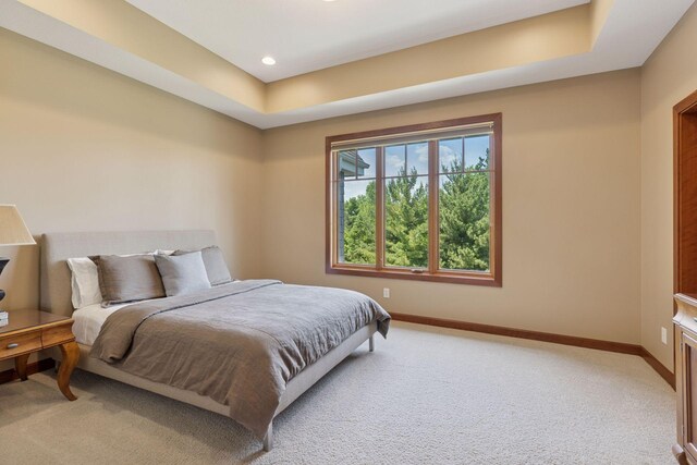 9726 Whistling Valley Rd, Lake Elmo, MN 55042 - bedroom featuring light colored carpet, baseboards, and recessed lighting