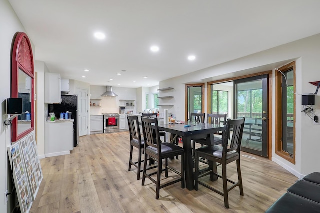 655 Trails End Rd, Minnetrista, MN 55364 - dining area with light wood-style floors and recessed lighting