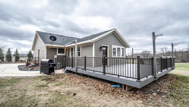32955 County 24th Blvd, Cannon Falls, MN 55009 - back of property featuring a wooden deck