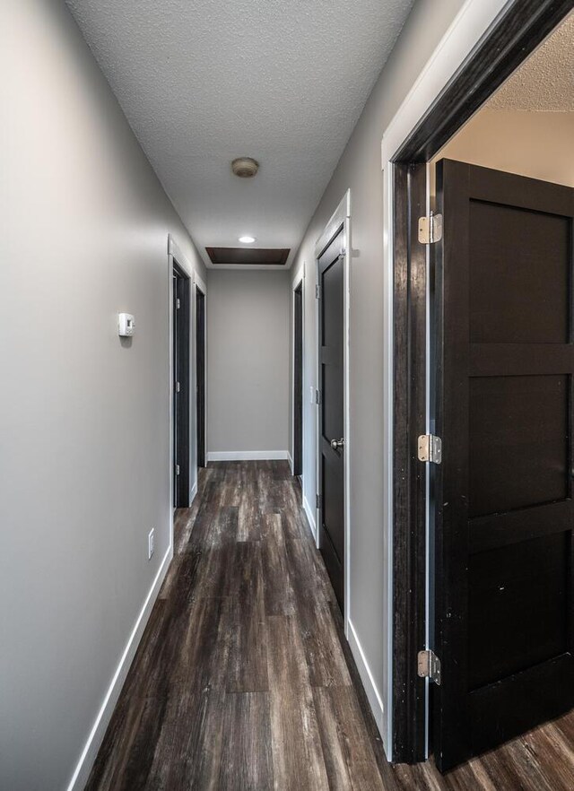 32955 County 24th Blvd, Cannon Falls, MN 55009 - corridor featuring baseboards, a textured ceiling, and wood finished floors