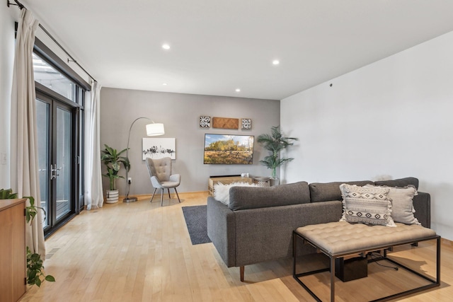 3104 Lake St Unit 410, Minneapolis, MN 55416 - living area featuring light wood-type flooring and recessed lighting