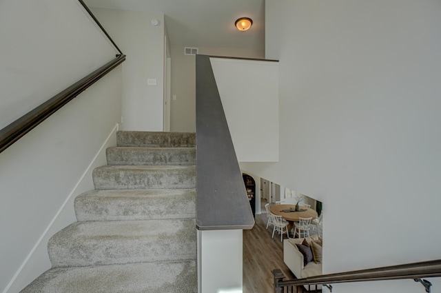 11422 34th St N, Lake Elmo, MN 55042 - stairs featuring wood finished floors