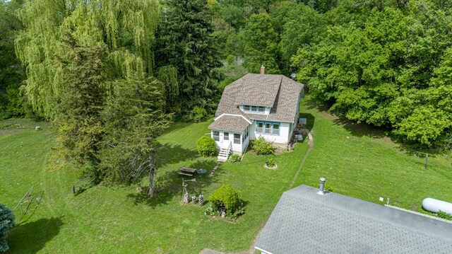 32673 Rosewood Ln, Saint Peter, MN 56082 - view from above of property featuring a heavily wooded area