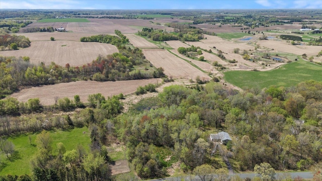 aerial overview of property's location featuring rural landscape