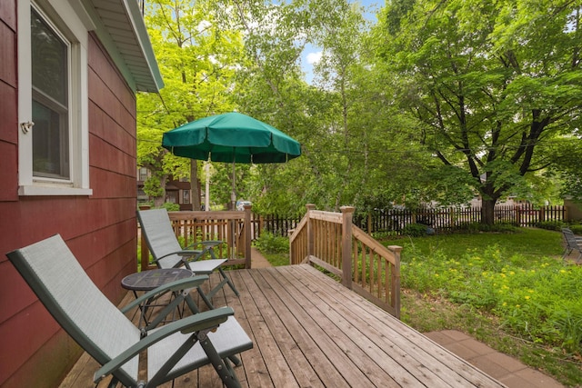 1757 Minnehaha Ave W, Saint Paul, MN 55104 - view of wooden deck