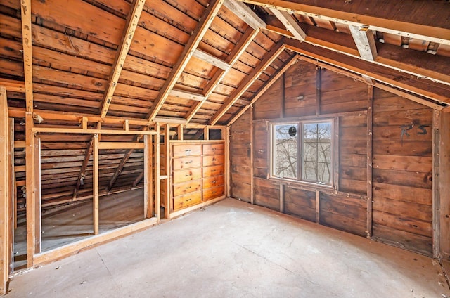 view of attic