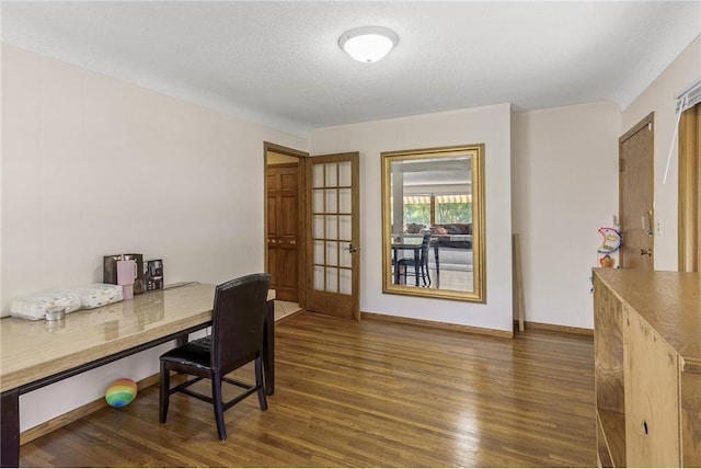 2411 Mcmenemy St, Little Canada, MN 55117 - office area with baseboards and wood finished floors