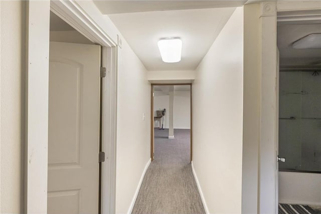 2411 Mcmenemy St, Little Canada, MN 55117 - hallway with baseboards and carpet floors