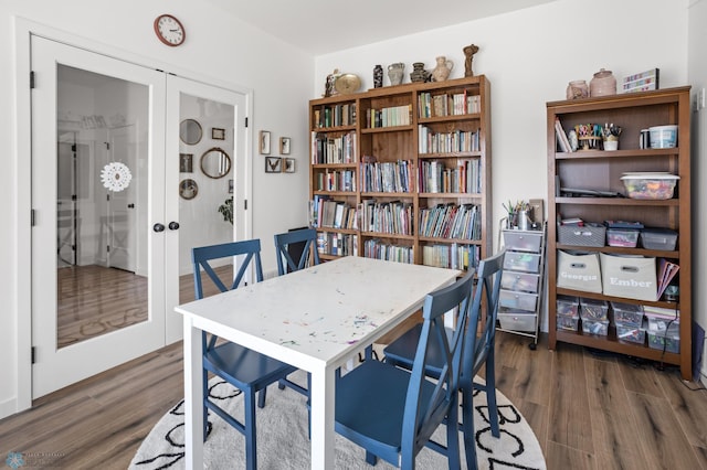 5497 11th St W, West Fargo, ND 58078 - dining space featuring wood finished floors and french doors