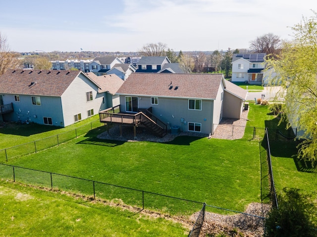 bird's eye view featuring a residential view