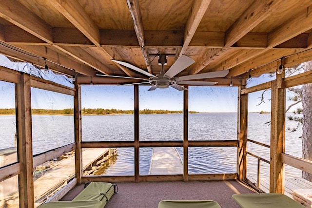 10001 Tomahawk Ln, Ray, MN 56669 - view of dock featuring a water view