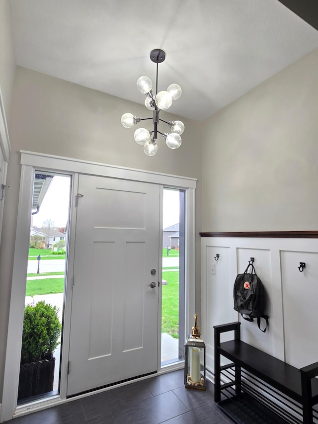 4594 Buckingham Dr NW, Rochester, MN 55901 - entryway with a chandelier