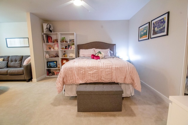 8825 Meadowlark Pkwy, Horace, ND 58047 - carpeted bedroom featuring baseboards and a ceiling fan