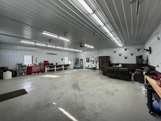 504 Lakin Ave NW, Kelliher, MN 56650 - garage with a workshop area