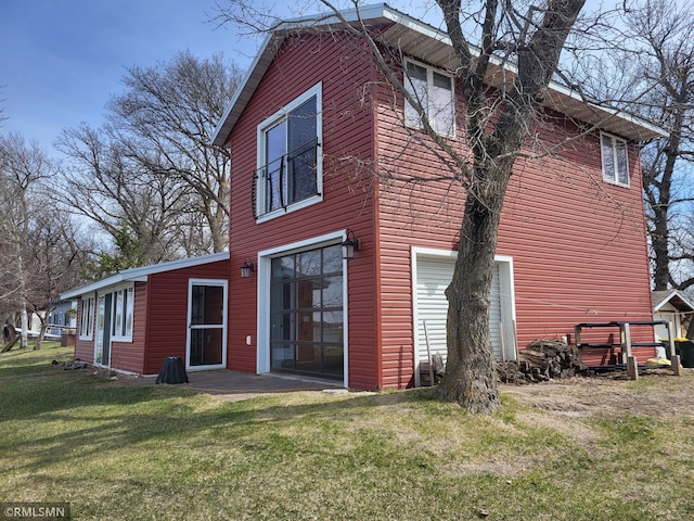 12972 Big Kandi Dr, Lake Lillian, MN 56253 - back of property with a lawn