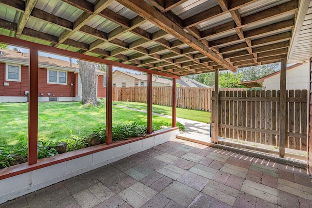 4926 Madison St NE, Columbia Heights, MN 55421 - fenced backyard with a patio area