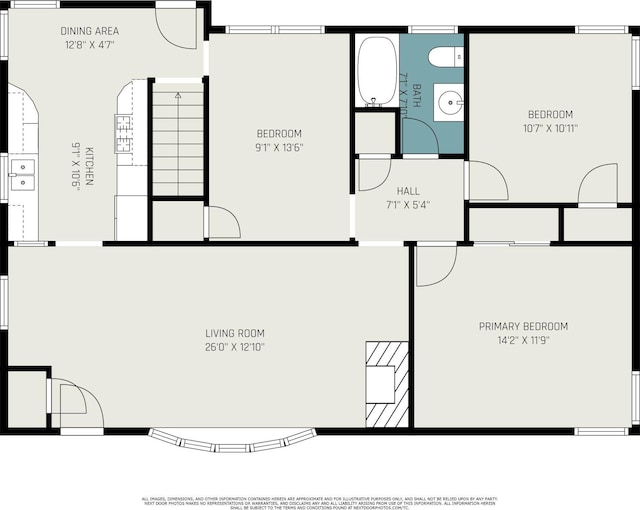4926 Madison St NE, Columbia Heights, MN 55421 - view of floor plan / room layout