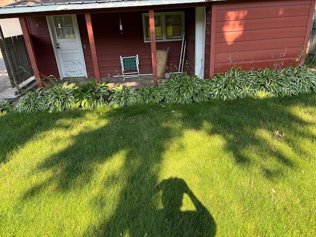 4926 Madison St NE, Columbia Heights, MN 55421 - view of green lawn featuring a porch