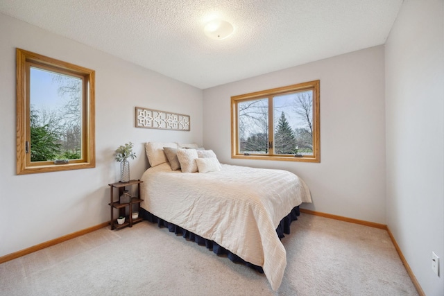 17471 165th St SE, Big Lake, MN 55309 - bedroom with light colored carpet, baseboards, and a textured ceiling