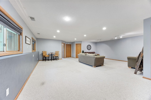 17471 165th St SE, Big Lake, MN 55309 - living room featuring carpet floors, recessed lighting, and baseboards