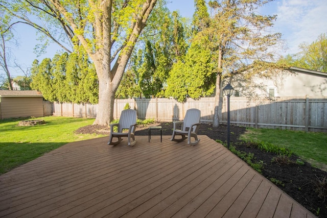 view of deck
