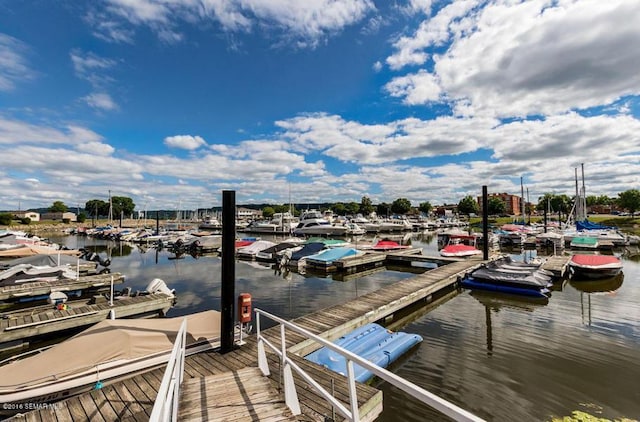 2041 Oak St, Lake City, MN 55041 - dock area featuring a water view