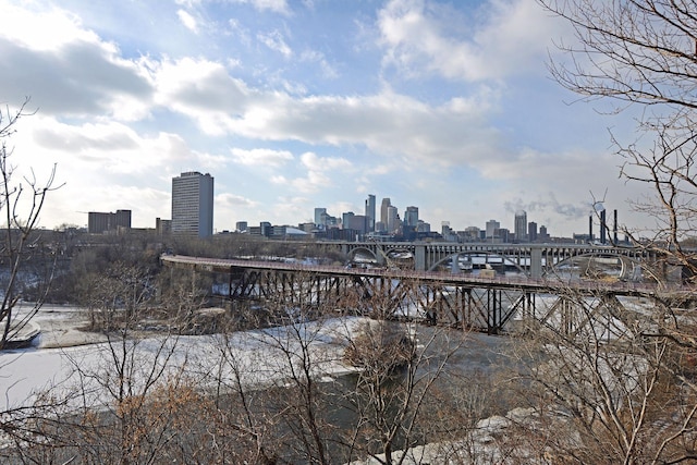629 Oak St SE, Minneapolis, MN 55414 - dock area with a water view and a view of city