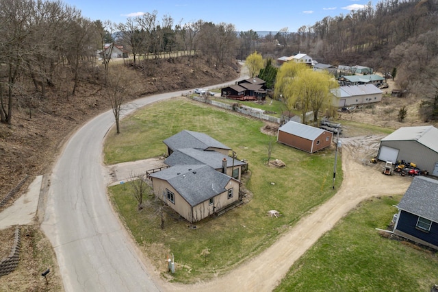 bird's eye view with a residential view