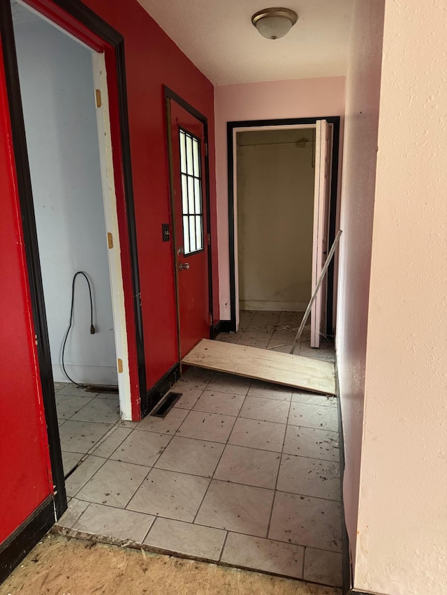 corridor featuring visible vents