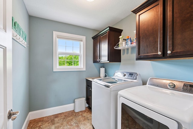 3209 Symphony Ct, Chaska, MN 55318 - laundry area featuring cabinet space and independent washer and dryer