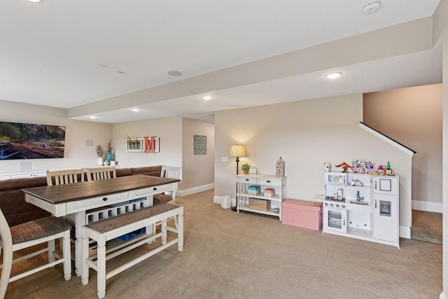 3209 Symphony Ct, Chaska, MN 55318 - carpeted dining area featuring recessed lighting