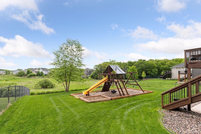 3209 Symphony Ct, Chaska, MN 55318 - view of yard with a playground