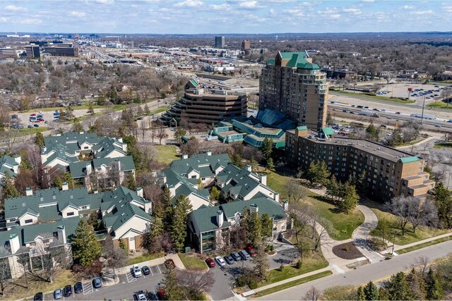 7631 Edinborough Way Unit 5319, Edina, MN 55435 - aerial overview of property's location featuring nearby urban area
