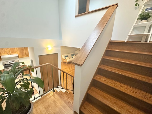 7631 Edinborough Way Unit 5319, Edina, MN 55435 - staircase featuring wood finished floors