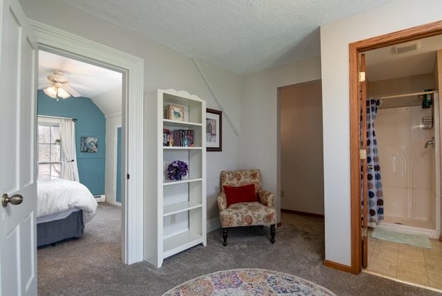 311 Prairie St, Lake City, MN 55041 - interior space with baseboards, visible vents, carpet floors, and a textured ceiling