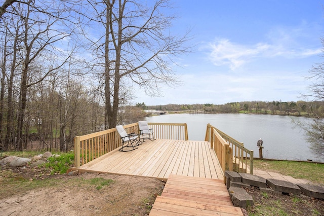 16227 Bay Dr, Pengilly, MN 55775 - dock area featuring a water view