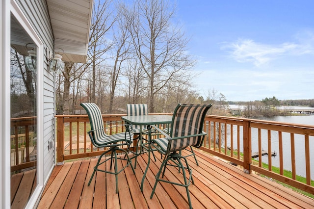 16227 Bay Dr, Pengilly, MN 55775 - wooden deck with a water view