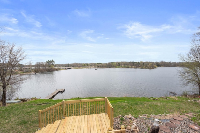 16227 Bay Dr, Pengilly, MN 55775 - dock area featuring a water view