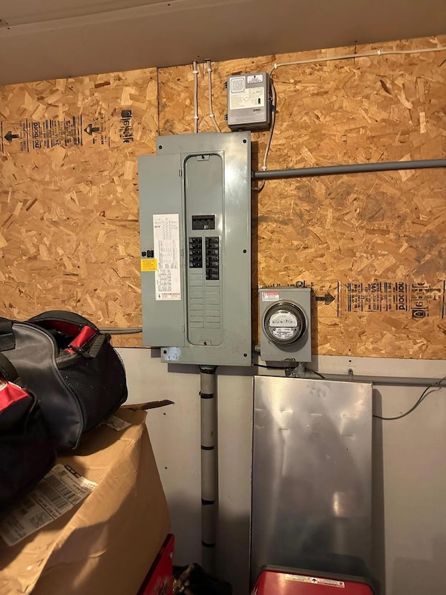 utility room featuring electric panel