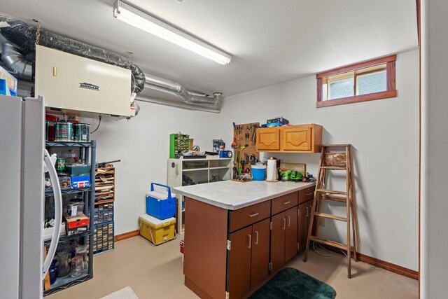 interior space featuring baseboards