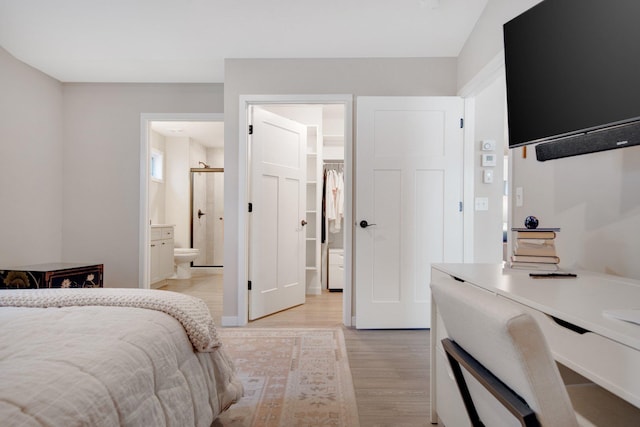 11163 184th Cir NW, Elk River, MN 55330 - bedroom featuring ensuite bathroom and light wood-style flooring