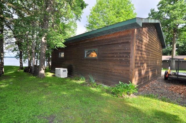 10179 Mounds Point Dr NW, Leech Lake Twp, MN 56633 - view of property exterior with a yard