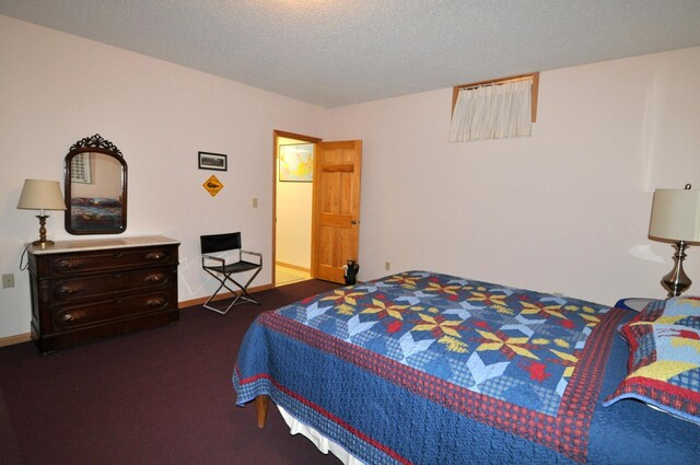10179 Mounds Point Dr NW, Leech Lake Twp, MN 56633 - carpeted bedroom featuring a textured ceiling