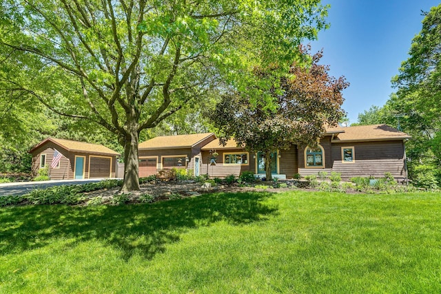 970 Brave Dr, Somerset, WI 54025 - view of front of house with an outbuilding and a front yard