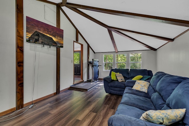 2021 6th St SW, Willmar, MN 56201 - living room with dark wood-style floors and baseboards