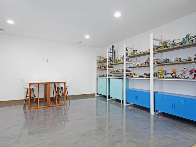 view of storage room
